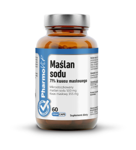 Maślan sodu 71% kwasu masłowego 60 kaps Pharmovit suplement diety(K1421)
