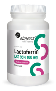 Lactoferrin LFS 90% 100 mg x 60 kapsułek Suplement diety (K1392)