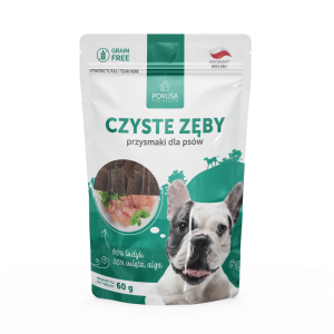 Naturalny przysmak - Czyste zęby - indyk, mięta i alga 60g (K1277)
