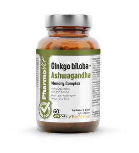 Ginkgo biloba + Ashwagandha Memory Complex suplement diety (K1496)