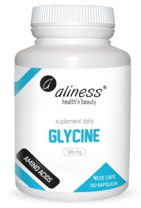 GLYCINE 800 mg x 100 vege caps suplement diety (K1497)