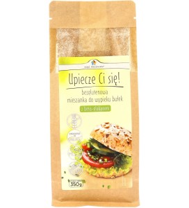 Mieszanka do wypieku 8 bułek bezglutenowych z beta-glukanem 350 g - Pięć Przemian (K851)