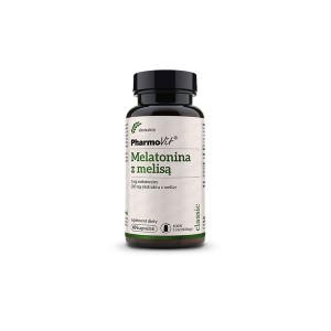 Melatonina z melisą 1 mg + 200 mg 60 kaps. Suplement diety(K835)