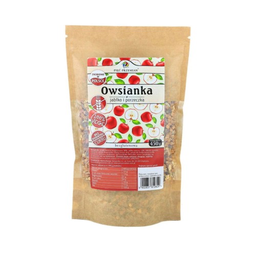 Owsianka jabłko porzeczka bezglutenowa 450g (K1307)